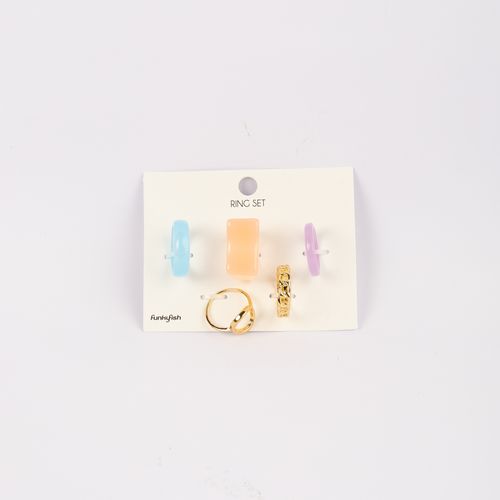 Set De Anillos Funky Fish Surtido 01665.A