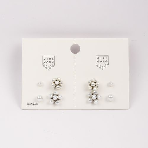 Set De Aretes Funky Fish Plateado