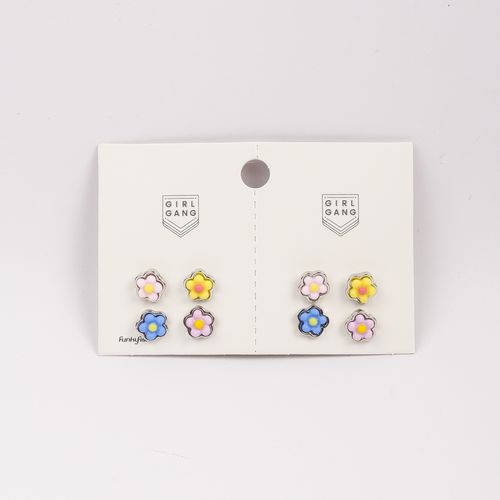 Set De Aretes Funky Fish Plateado