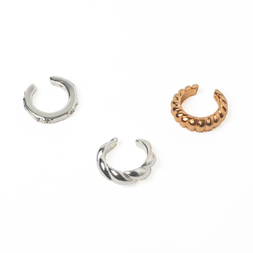 Ear Cuffs Bañados En Plata