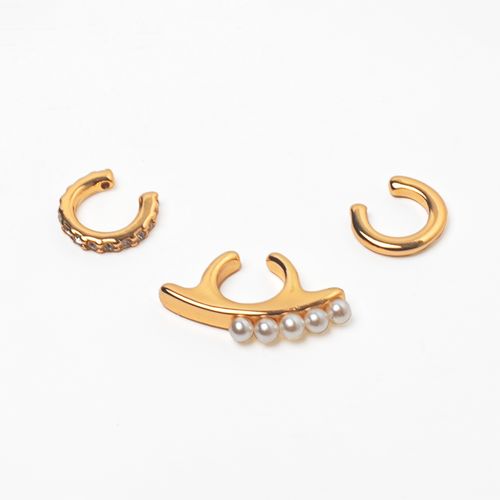 Ear Cuffs Bañados En Oro 01548