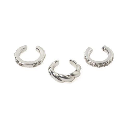 Ear Cuffs Bañados En Plata 01547