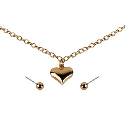 Set De Collar Y Aretes Con Baño Oro 15