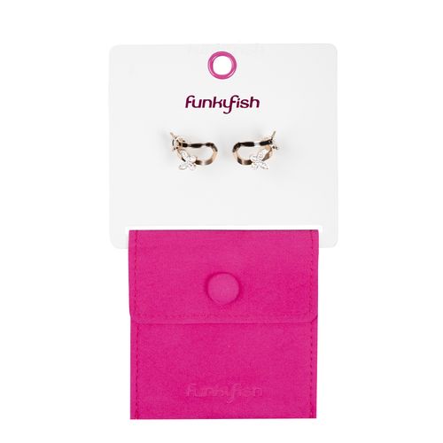 Aretes Funky Fish Rosado 22.A