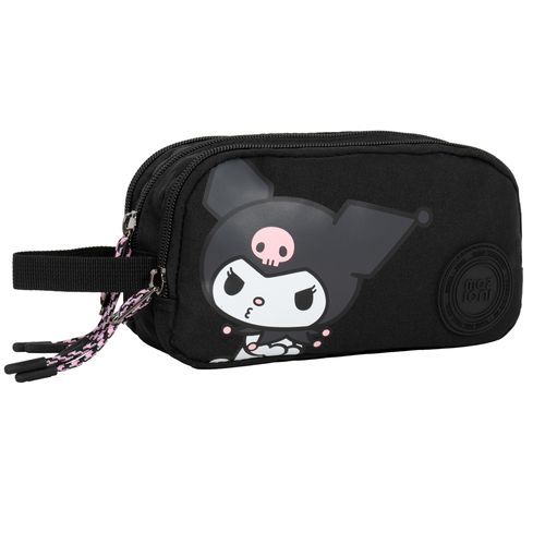 Cartuchera Triple Kuromi negro Vasari