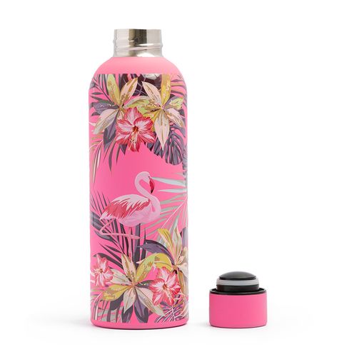 Termo Funky Fish Fucsia con Flamenco Tropical