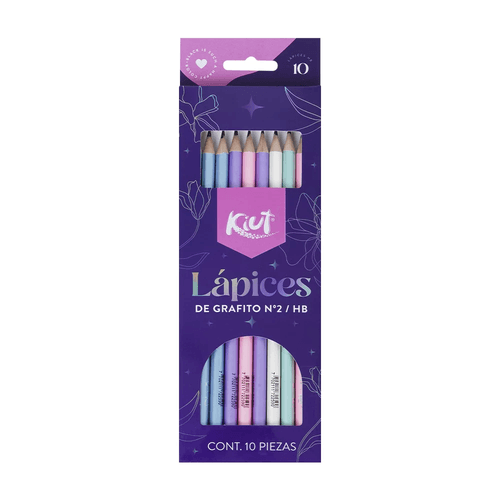 Lapiz Kiut Negro Redondo X 10
