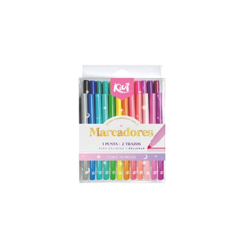 Marcadores Kiut X 24 Lavables