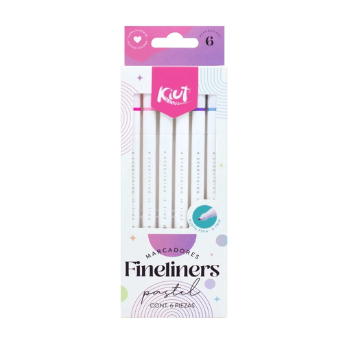 Caja Fineliners Kiut Pastel X6