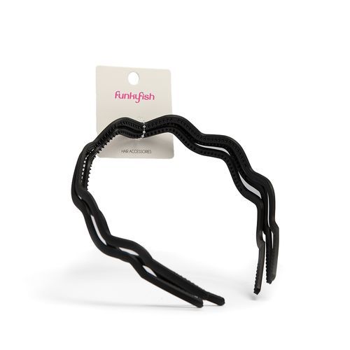 Diadema Zig Zag Funky Fish Negro