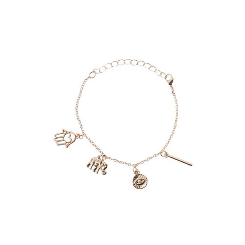 Pulsera Amuleto Bañado En Oro Funky Fish