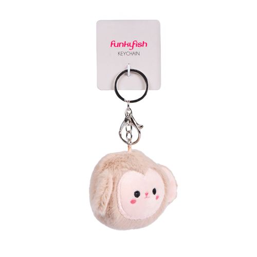 Brown Happy Monkey Charm Funky Fish