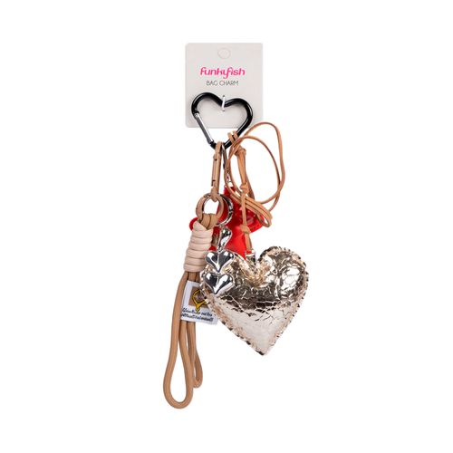 Glam Heart Charm Funky Fish