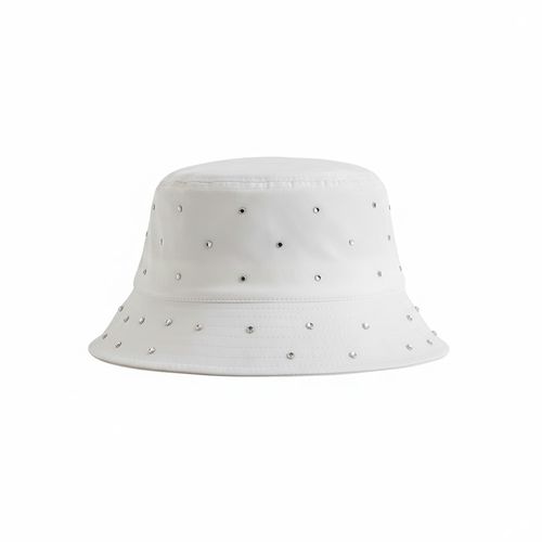 Bucket Hat White Shine Funky Fish