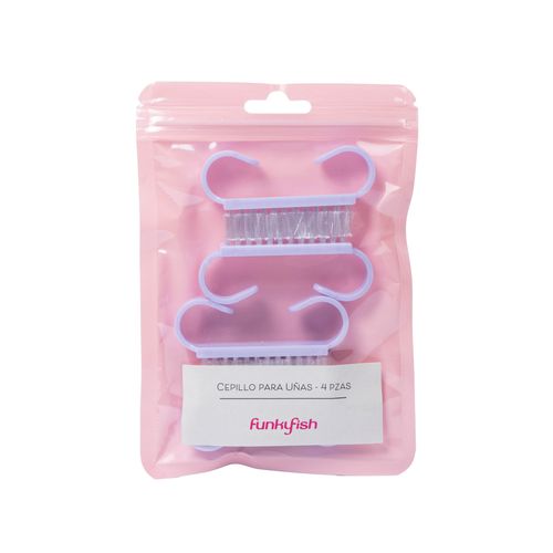 Set Cepillo Para Uñas Blanco Funky Fish