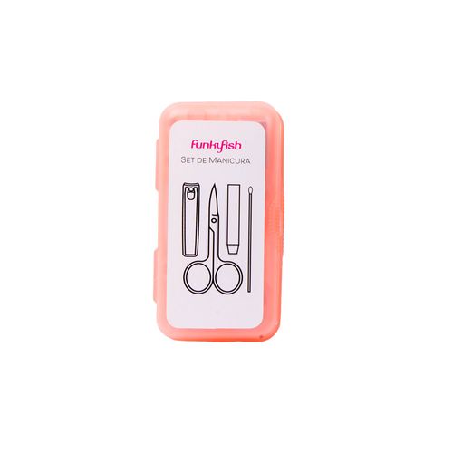 Set Manicure Portátil Rosado Funky Fish