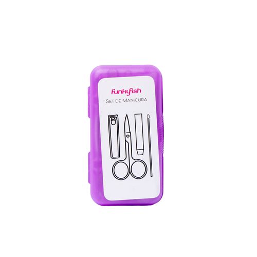 Set Manicure Portátil Morado Funky Fish