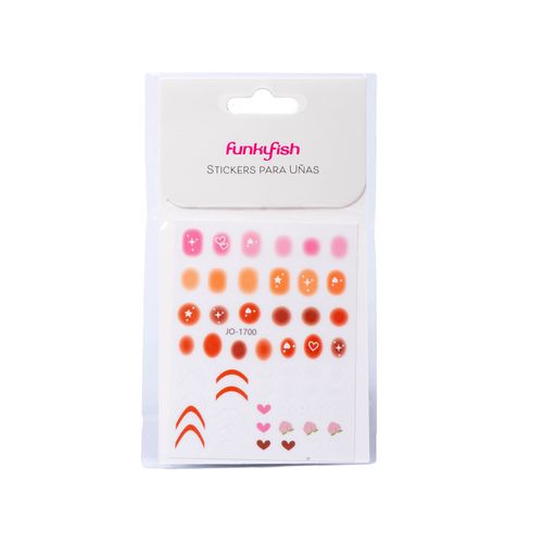 Stickers para Uñas Naranjas Funky Fish