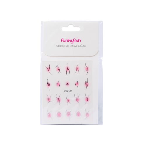 Stickers Rosados para Uñas Funky Fish