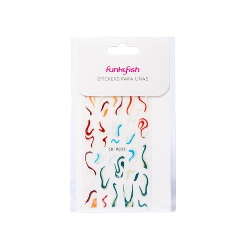Stickers para Uñas Multicolor Funky Fish