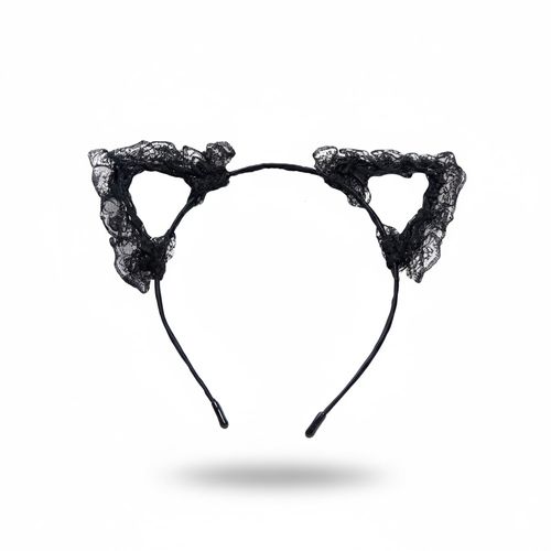 Diadema Gato Tul Negro Funky Fish