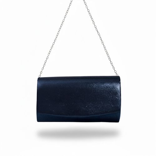 Cartera Clutch Brillante Negra Funky Fish