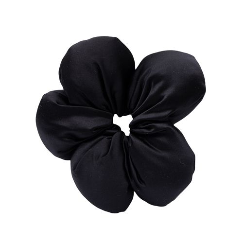 Scrunchie Flor Acolchada Negro Funky Fish