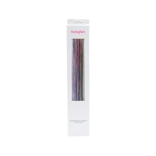 Extension de Cabello Glitter Multicolor Funky Fish