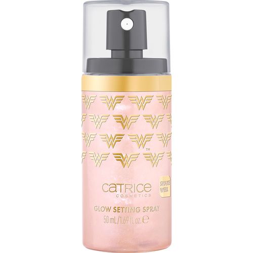 Fijador de maquillaje Glow Setting Spray Wonder Woman Catrice
