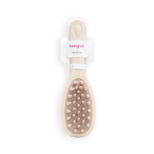 Cepillo Capilar Masajeador Beige Funky Fish