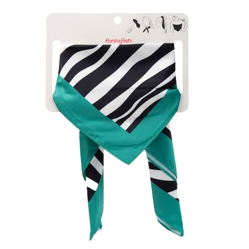 Pañuelo Verde Animal Print Funky Fish