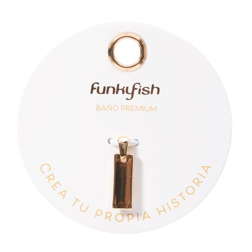 Dije Barra Bañado en Oro Funky Fish