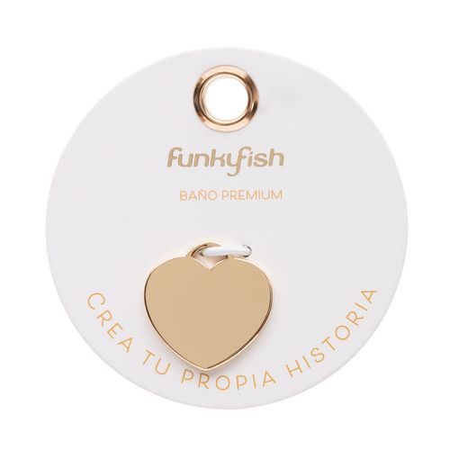 Dije Corazón Grande Bañado en Oro Funky Fish