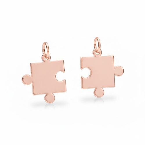 Dije Puzzle Bañado en Oro Rosa Funky Fish