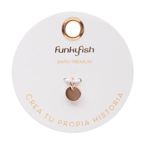 Dije Redondo Bañado en Oro Rosa Funky Fish