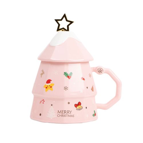 Taza Árbol Navidad Rosa Funky Fish