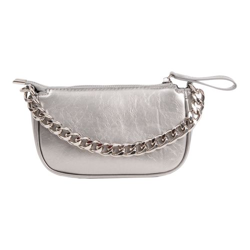 Bolso Plateado Cadena Funky Fish