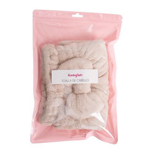 Toalla de Cabello Rosada Funky Fish