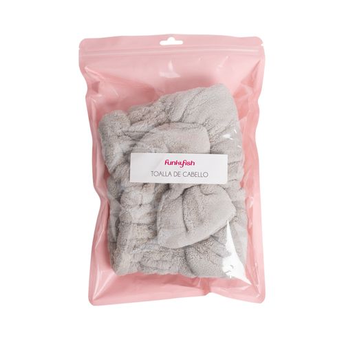 Toalla de Cabello Gris Funky Fish