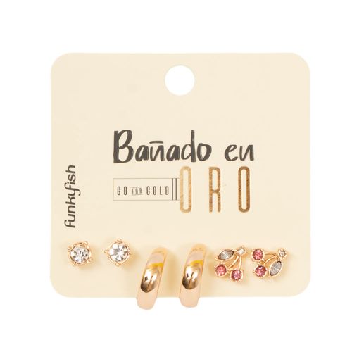Set de Aretes Dreamy Gold Funky Fish