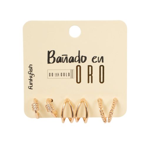 Set de Aretes Mini Hoops Funky Fish