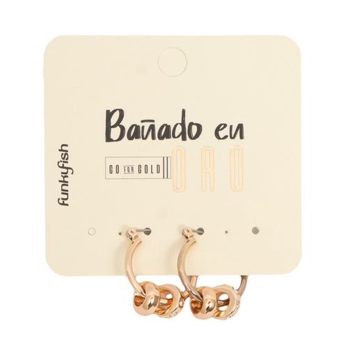 Aretes Gold Loop Funky Fish