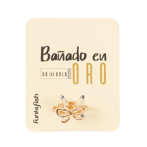 Anillo Gold Bow Funky Fish