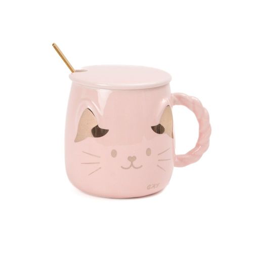 Taza Cat Rosa Funky Fish