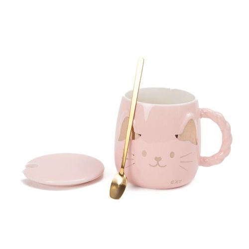 Taza Cat Rosa Funky Fish