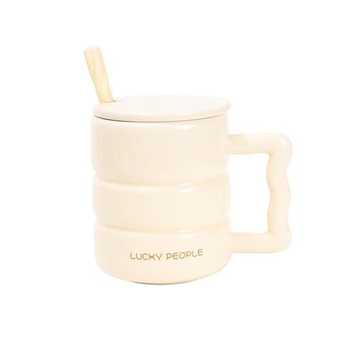 Taza Amarilla Lucky People Funky Fish