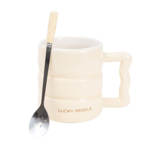 Taza Amarilla Lucky People Funky Fish