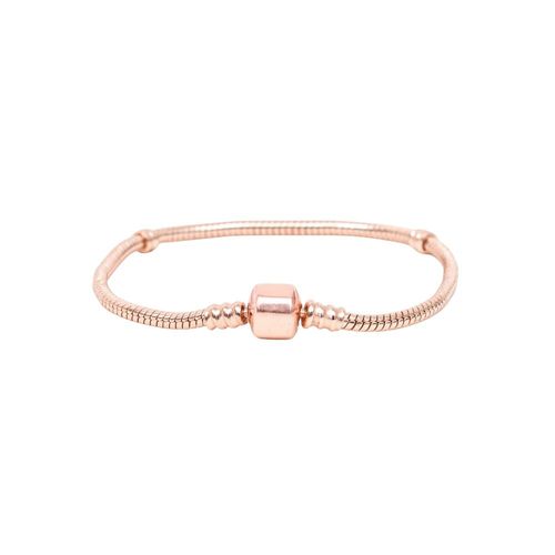 Pulsera Broche Barril Oro Rosa Talla 18 Funky Fish
