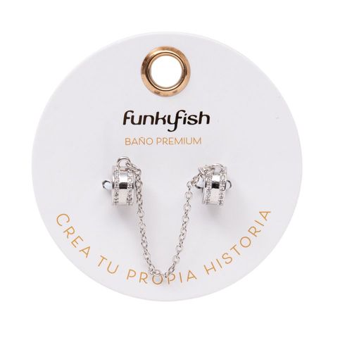 Cadena de Seguridad Plateado Funky Fish