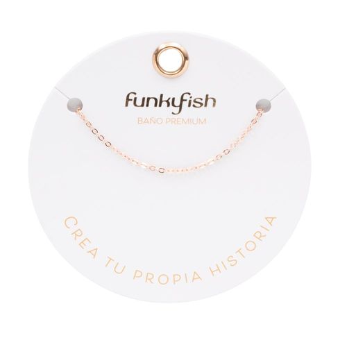 Cadena Bañada en Oro Rosa Funky Fish